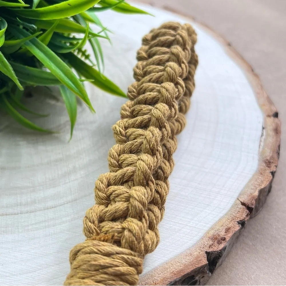 Boho Handcrafted Macrame Wristlet Keychain